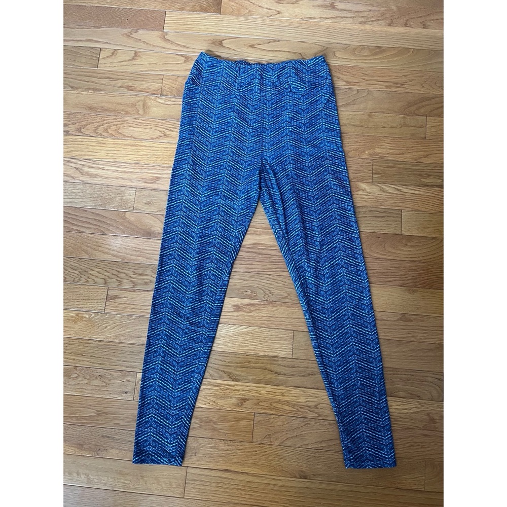 LuLaRoe Blue Pattern Leggings